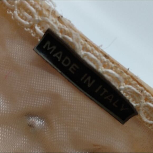 VINTAGE LISETTE Rare 1950s Blush Mother of Pearl & Lucite Clutch Gold Hardware - Picture 6 of 16